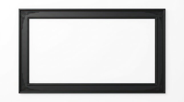 A black frame with a white background.