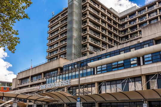 The Royal Free Hospital is a major teaching hospital in the Hampstead area of the London Borough of Camden. Shot on 1st October 2026.