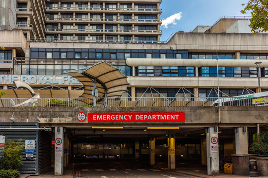 The Royal Free Hospital is a major teaching hospital in the Hampstead area of the London Borough of Camden. Shot on 1st October 2026.