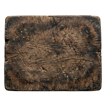 Close-up Photo of Old, Weathered Wooden Surface with Cracks and Scratches