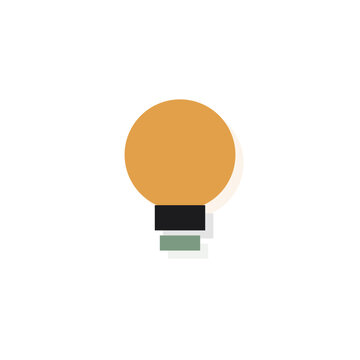 Bright idea light bulb symbol