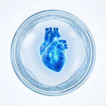 Transparent protective shield anatomical heart health