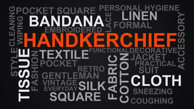 Handkerchief Word Cloud