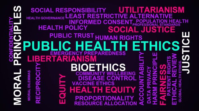 Public Health Ethics Word Cloud