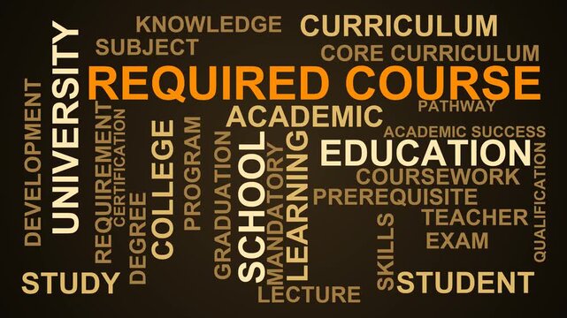 Required Course Word Cloud