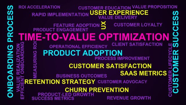 Time-To-Value Optimization Word Cloud