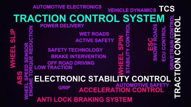 Traction Control System Word Cloud
