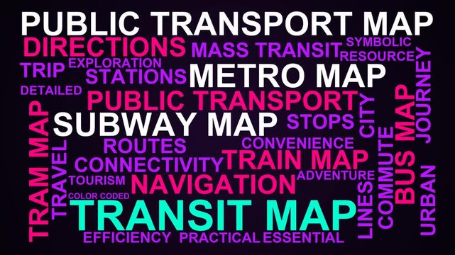 Transit Map Word Cloud