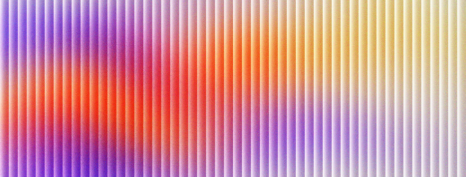 Vibrant abstract background with vertical stripes and colorful gradient, modern textured pattern featuring purple orange and yellow hues, minimalist linear design for digital marketing and web