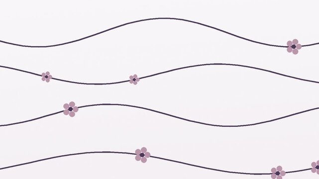 Bucle sin costuras: fondo de patr&oacute;n art nouveau lavanda y rosa