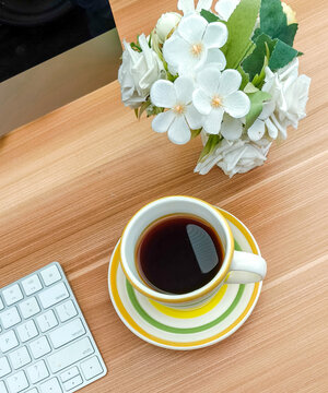 Coffee Desk Workspace