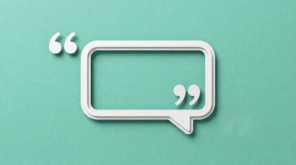 Fototapeta premium Empty speech bubble graphic on light background