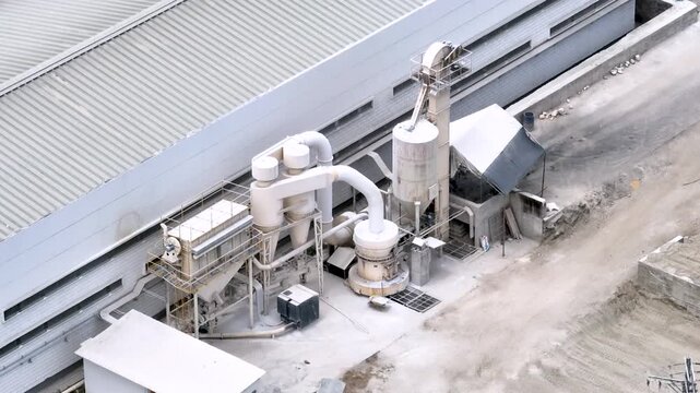 Tello Oil Field Industrial Energy Infrastructure in Colombia. Establishing Shot. Aerial View.