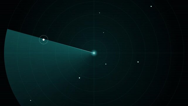 Play button icon animation with stock footage and video asset text on dark background