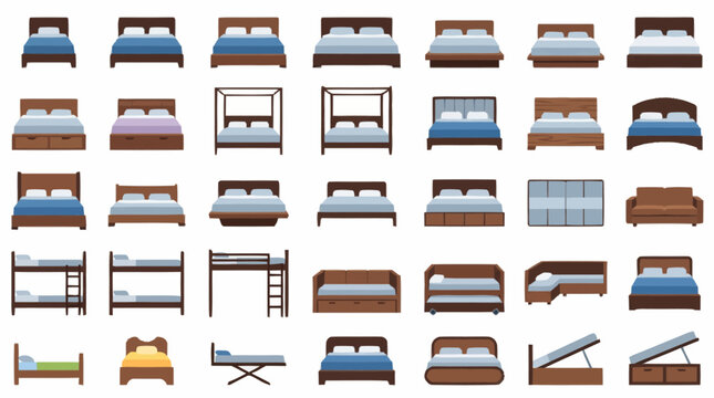 Modern Bed Frames in Various Designs and Styles.