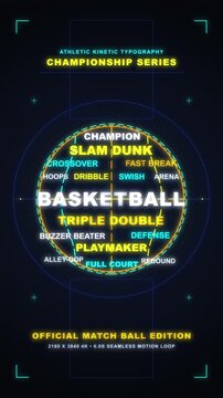 Basketball animation championship tournament sports game video footage
