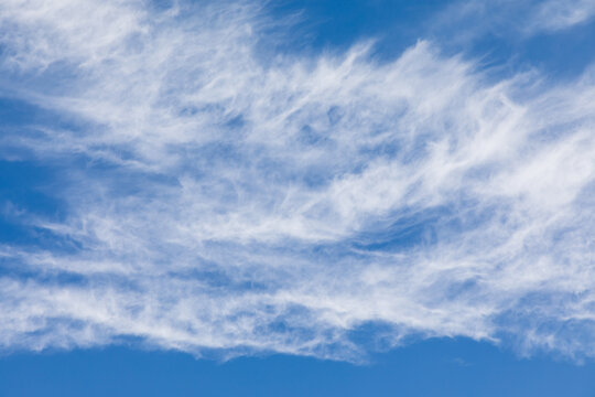White clouds and blue sky