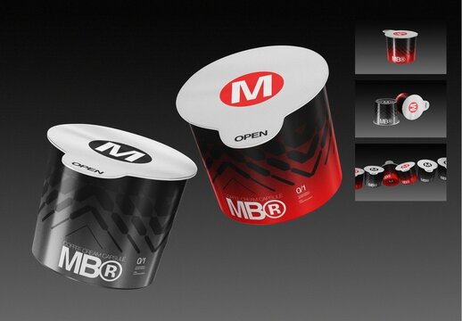 Coffee Cream Capsule Mockup