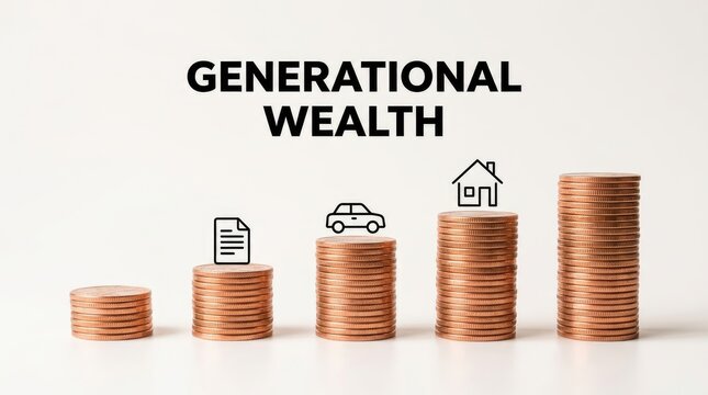 Generational wealth growth through asset accumulation