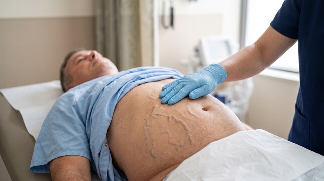 Clinical Examination of Caput Medusae