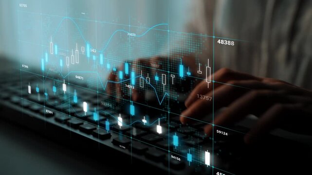 Futuristic Financial Analysis with Hands Typing on Keyboard Surrounded by Digital Graphs and Data Representations in a Modern Workspace. Entropy.