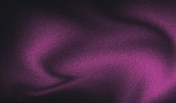 Abstract purple silk fabric texture with soft flowing folds creating elegant dark background for creative design