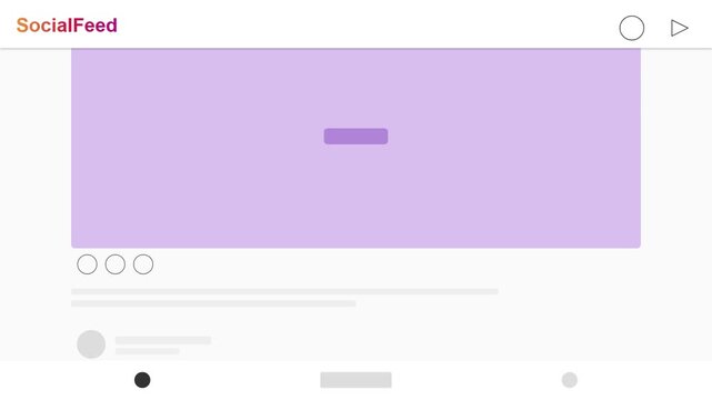 Minimalist Digital Interface Layout Featuring A Blank Content Placeholder Frame