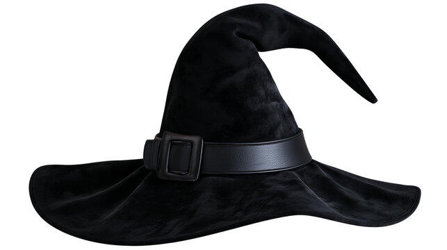 Witch hat isolated on transparent background