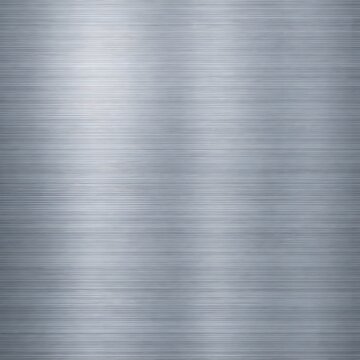 Brushed titanium steel texture. seamless horizontal strokes metallic background for industrial realism and modern design work