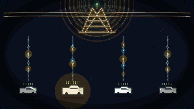 Vehicle to Grid V2G Bidirectional EV Charging Animation