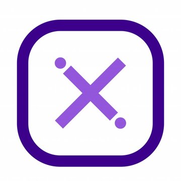 Rounded Cross animation icon for social media, presentations, videos, websites. Alpha Channel