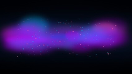Cosmic nebula cloud background featuring glowing purple and cyan light with floating particles © MDAmanullah