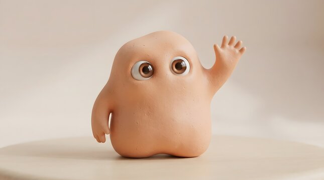 Playful Cartoon Character