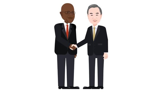 two businessmen shaking hands