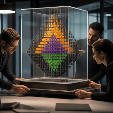 Transparent Cube Chaos Alignment Concept for Organizational Clarity, Systems Thinking and Strategic Planning