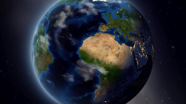 Satellite Zoom In to Barnaul Russia From Planet Earth