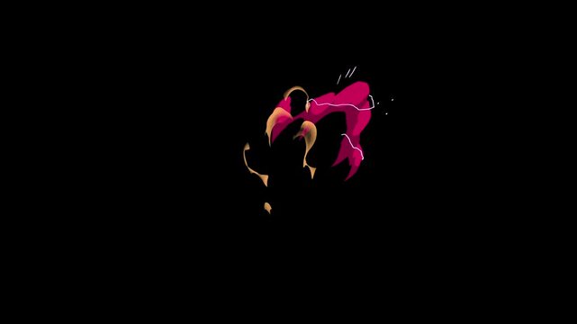 Realistic cartoon smoke dust puff explosion, 2D flash animation with smoke elements, energy blast, hand-drawn 2d cartoon smoke fx elements, cartoon smoke explosion effects on black screen background