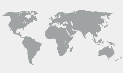 Fototapeta premium grey world map