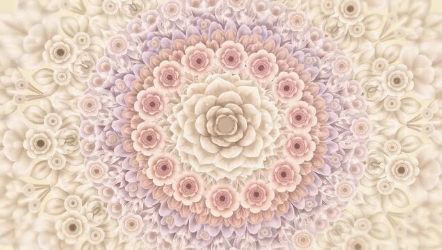ornamental round lace background