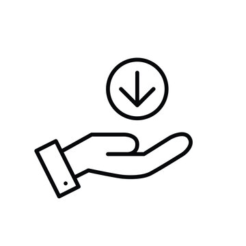 Save files, import documents, retrieve data. Pixel perfect, editable vector icon