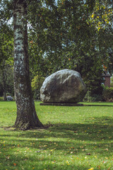 West Park Boulder Stone, a glacial Granite boulder in Macclesfield, Cheshire © Dave Harrison-Ward