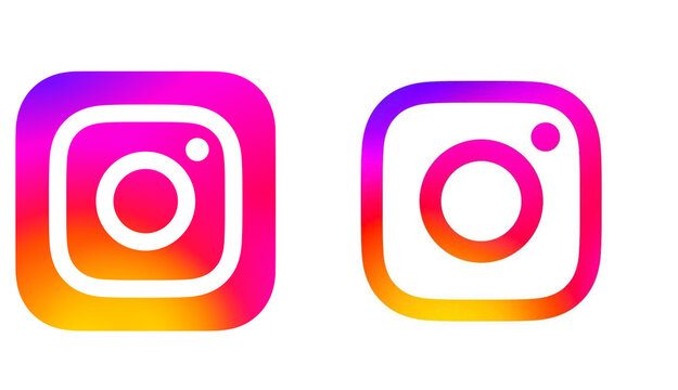 Instagram app logo set with colorful gradient icons for social media editorial.