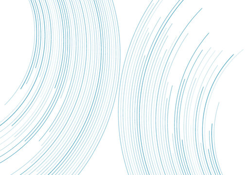 Blue white minimal wavy lines abstract futuristic tech background. Vector digital art design