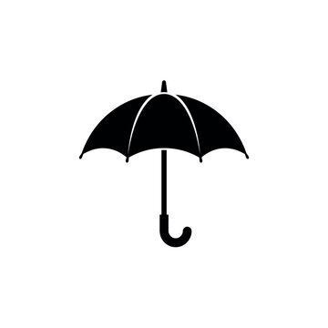Black and white vector silhouette of a standard clothing hanger.eps