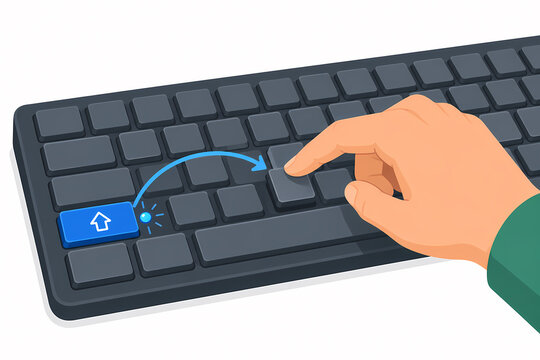 Sticky keys sequential modifier input illustration