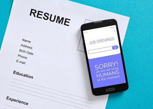 Resume with job openings app not hiring humans