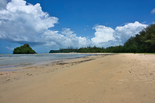 Low Tide Seascape at Noppharat Thara Beach, Krabi, Thailand