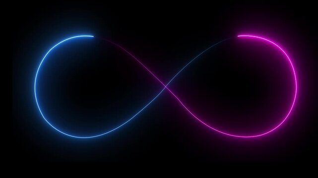 infinity neon looping animated icon infinity neon icon animated 4k