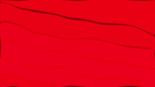 Red wave line pattern loop animation background