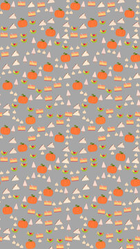 Pumpkin and Food Pattern